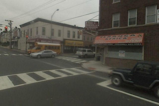 Intersection of Communipaw and West Side Aves where rampage began, via Google Maps.